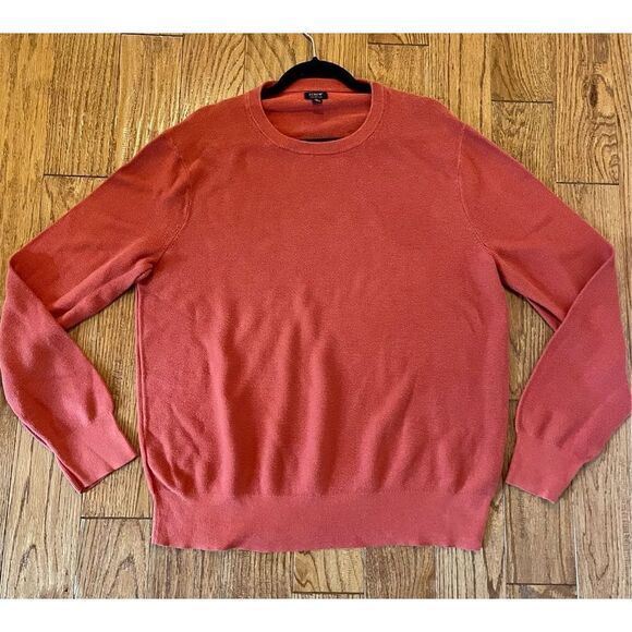 J.Crew 100% cotton burnt orange crewneck sweater xl - Picture 6 of 8